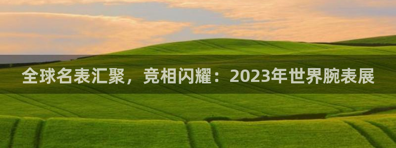 今年的世界杯：全球名表汇聚，竞相闪耀：2023年世界腕表展